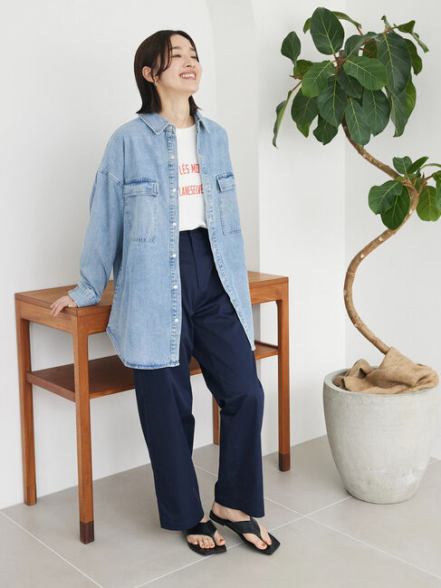 Green Parks「キレイ目カレッジボックスTシャツ」|Tシャツ・カットソー|