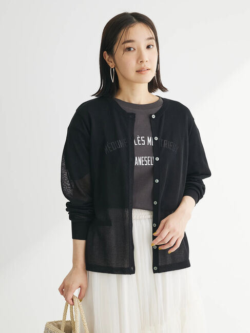 Green Parks「推しニット　クルーネックカーディガン」|カーディガン|