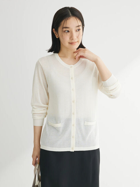 Green Parks「推しニット　クルーネックカーディガン」|カーディガン|