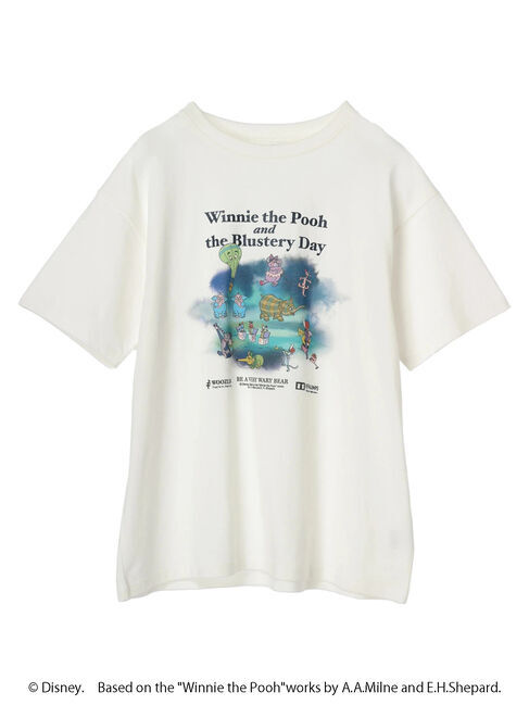 Green Parks「Winnie　the　Pooh/ラメプリント半袖TEE」|Tシャツ・カットソー|
