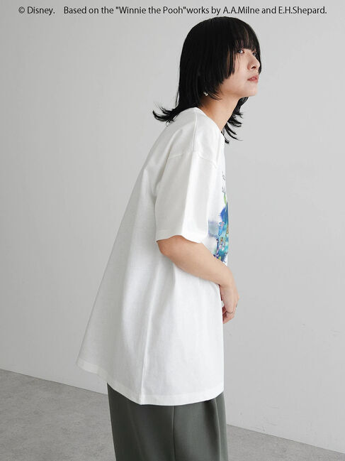 Green Parks「Winnie　the　Pooh/ラメプリント半袖TEE」|Tシャツ・カットソー|