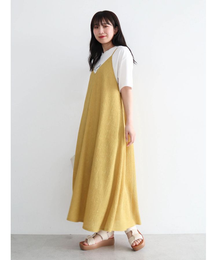 Green Parks「BESTPRICE　表面感カットキャミワンピース」|ワンピース|