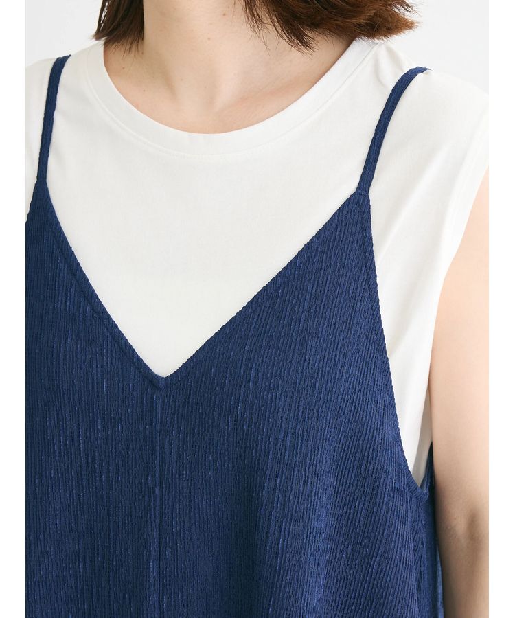 Green Parks「BESTPRICE　表面感カットキャミワンピース」|ワンピース|