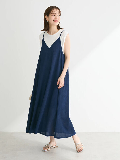 Green Parks「BESTPRICE　表面感カットキャミワンピース」|ワンピース|