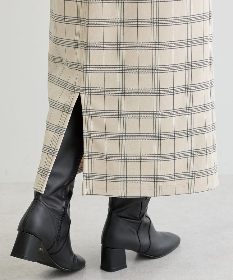 Green Parks「・ELENCARE DUE チェックナロースカート」|タイト|