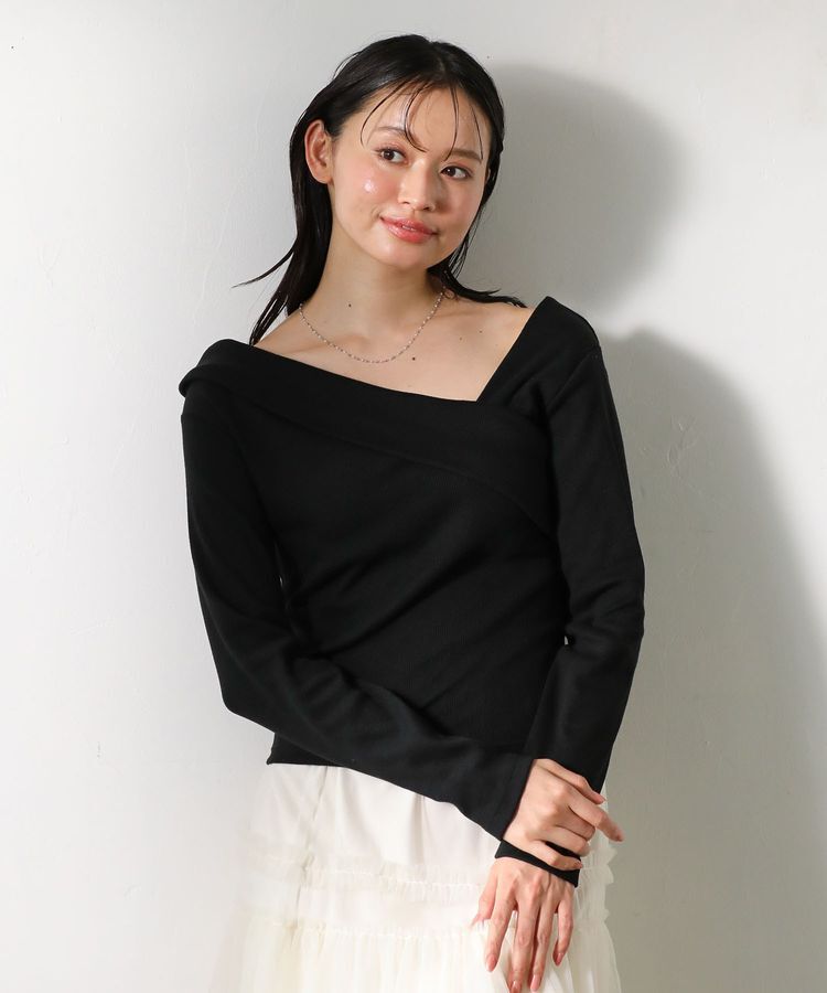 Green Parks「・swing by クロスネックプルオーバー」|Tシャツ・カットソー|