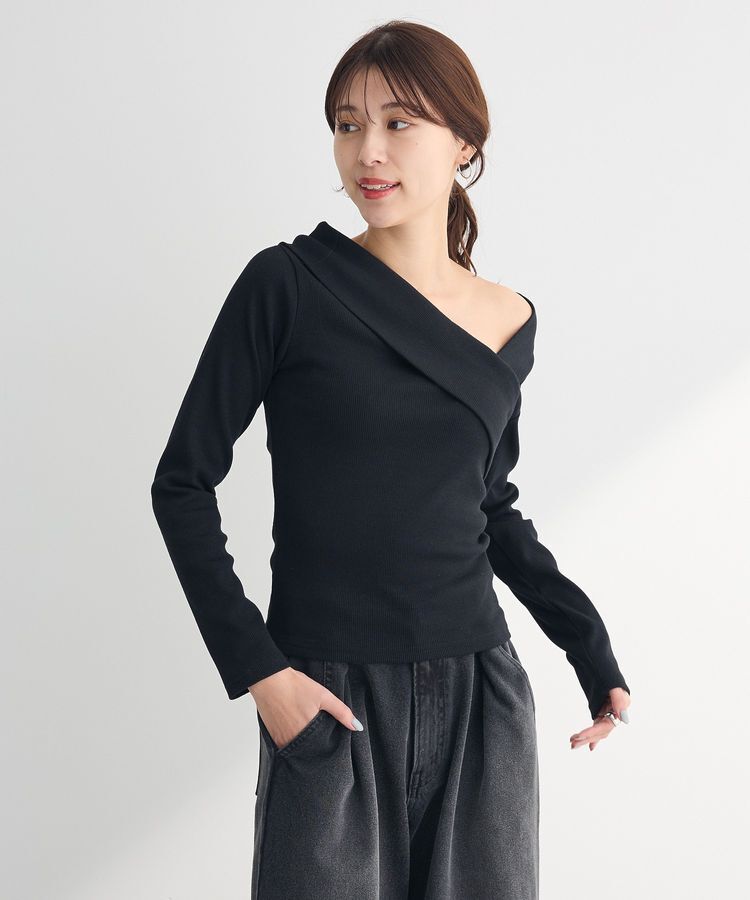 Green Parks「・swing by クロスネックプルオーバー」|Tシャツ・カットソー|