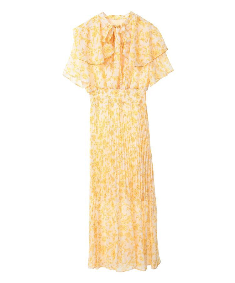 Green Parks「dazzlin フレンチスリーブ花柄ワンピース」|ワンピース|