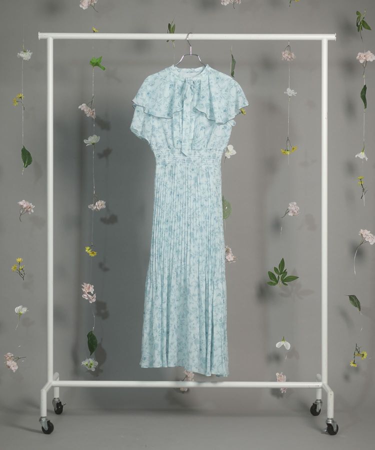 Green Parks「dazzlin フレンチスリーブ花柄ワンピース」|ワンピース|