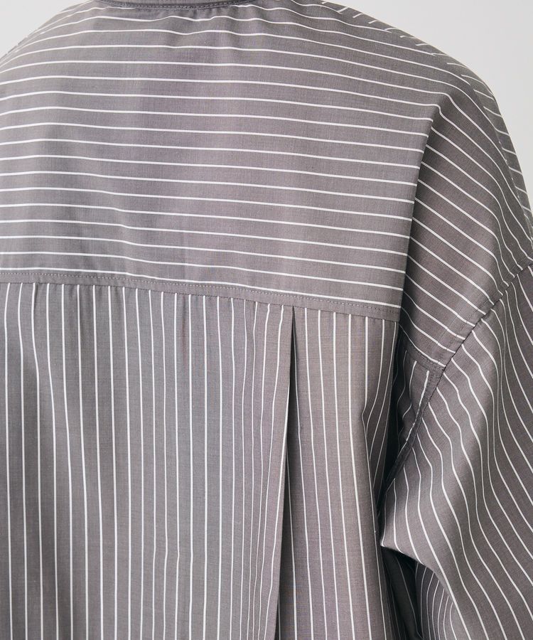 Green Parks「ラメストライプタックシャツチュニック」|シャツ・ブラウス|