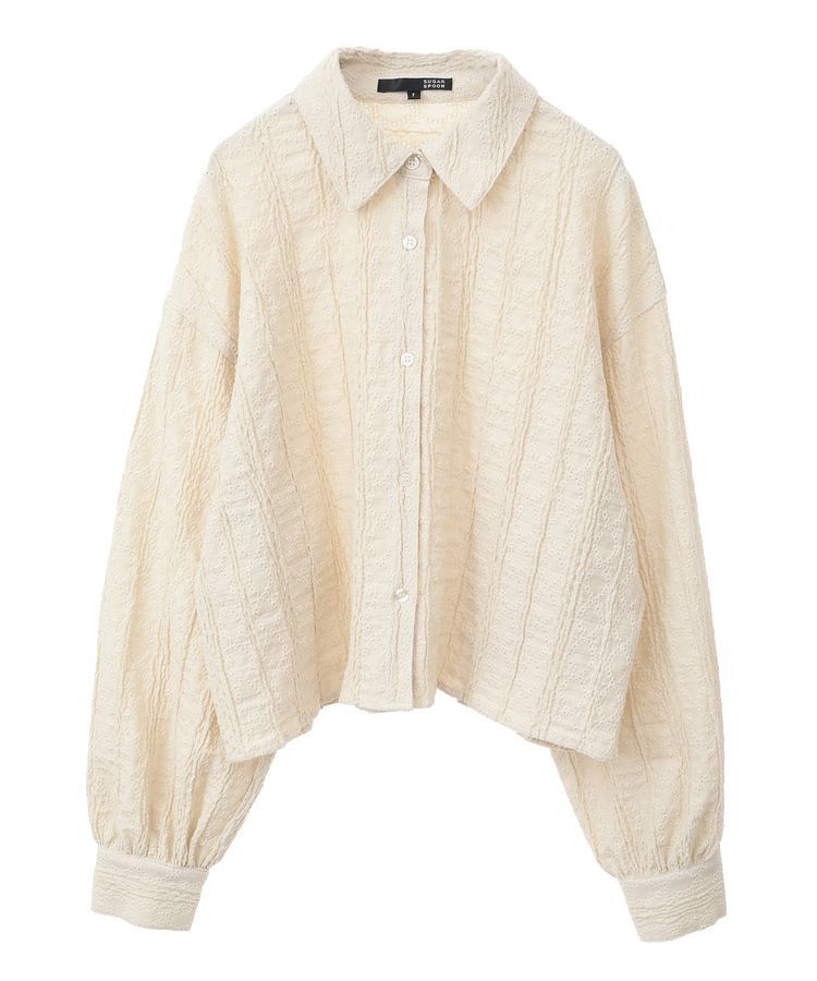 Green Parks「・SUGAR SPOON カットレースショートシャツ」|シャツ・ブラウス|