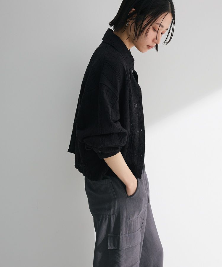 Green Parks「・SUGAR SPOON カットレースショートシャツ」|シャツ・ブラウス|