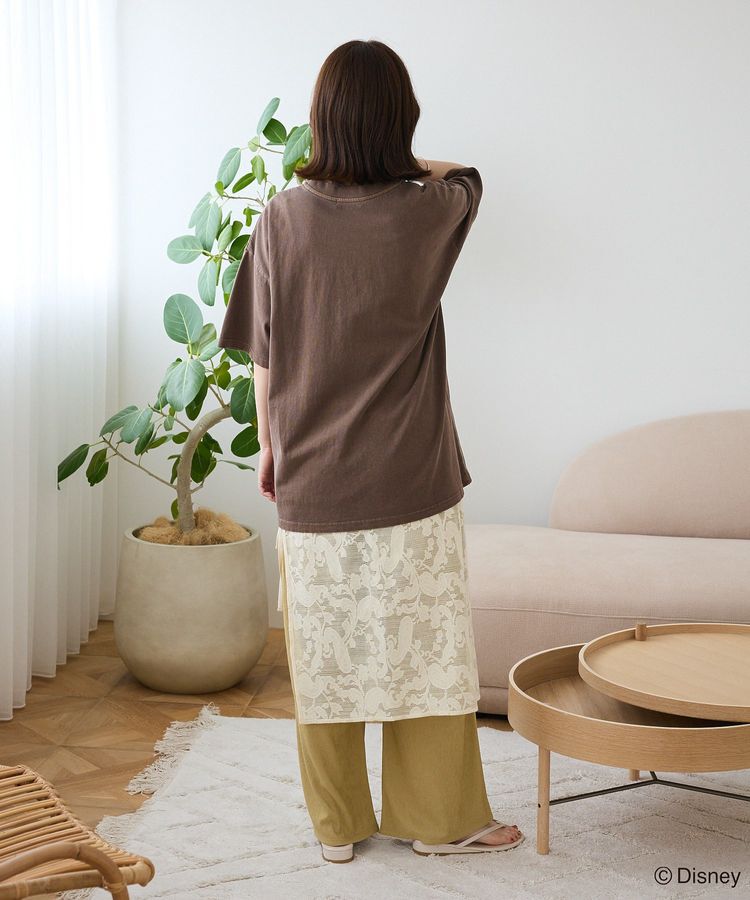 Green Parks「スティッチ/ヴィンテージ風ピグメントTシャツ」|Tシャツ・カットソー|