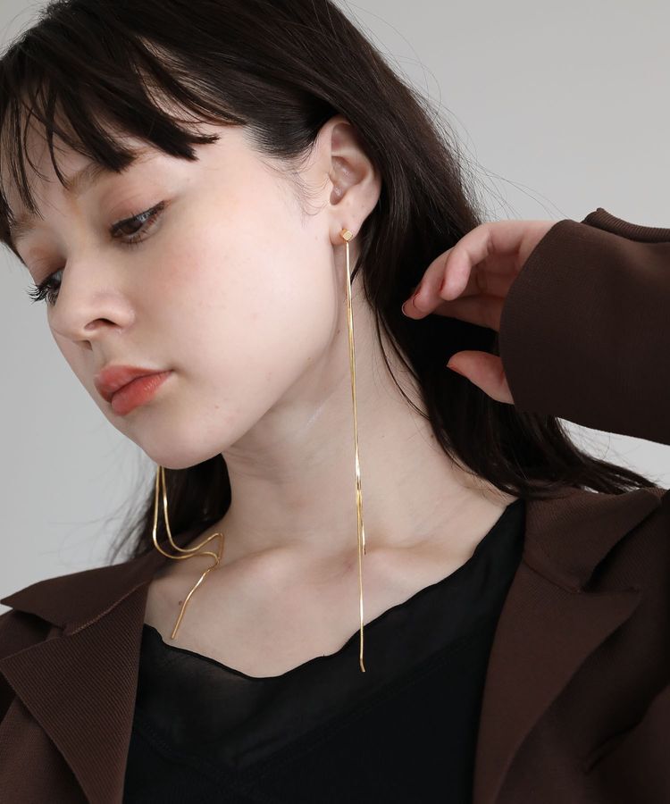 Green Parks「・HALF TIME 2wayロングチェーンピアス」|ピアス|