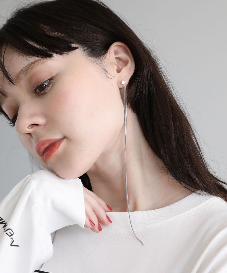 Green Parks「・HALF TIME 2wayロングチェーンピアス」|ピアス|