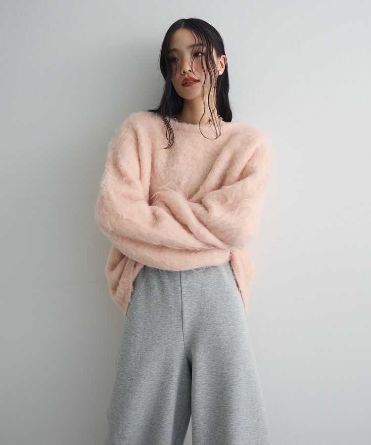 AnriettMusee「前後2wayキーネックシャギーニット」|ニット・セーター|