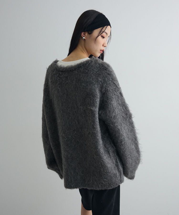 AnriettMusee「前後2wayキーネックシャギーニット」|ニット・セーター|