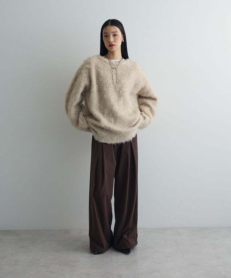 AnriettMusee「前後2wayキーネックシャギーニット」|ニット・セーター|