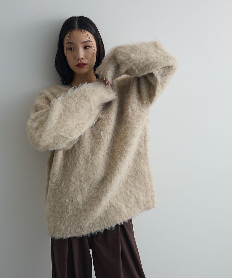 AnriettMusee「前後2wayキーネックシャギーニット」|ニット・セーター|