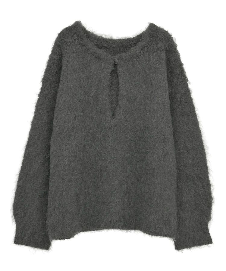 AnriettMusee「前後2wayキーネックシャギーニット」|ニット・セーター|