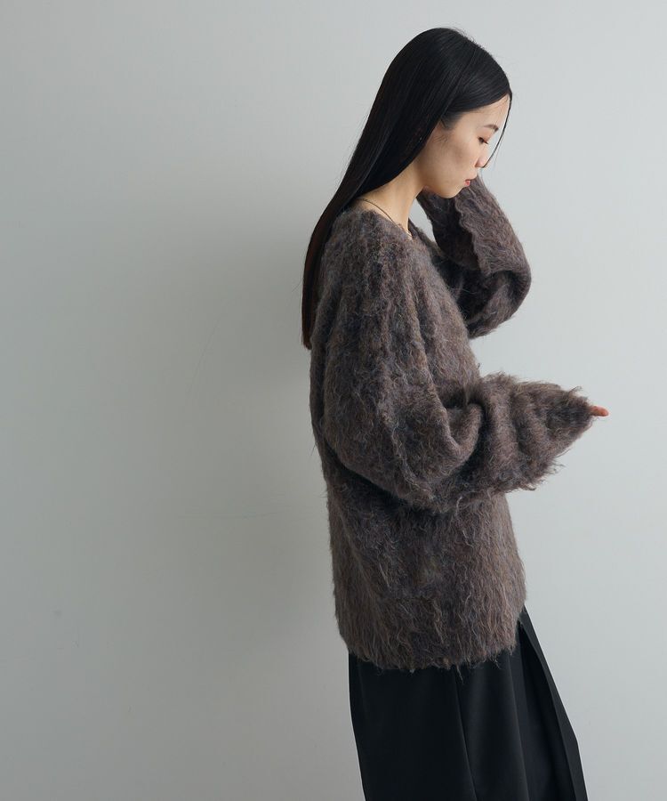 AnriettMusee「前後2wayキーネックシャギーニット」|ニット・セーター|