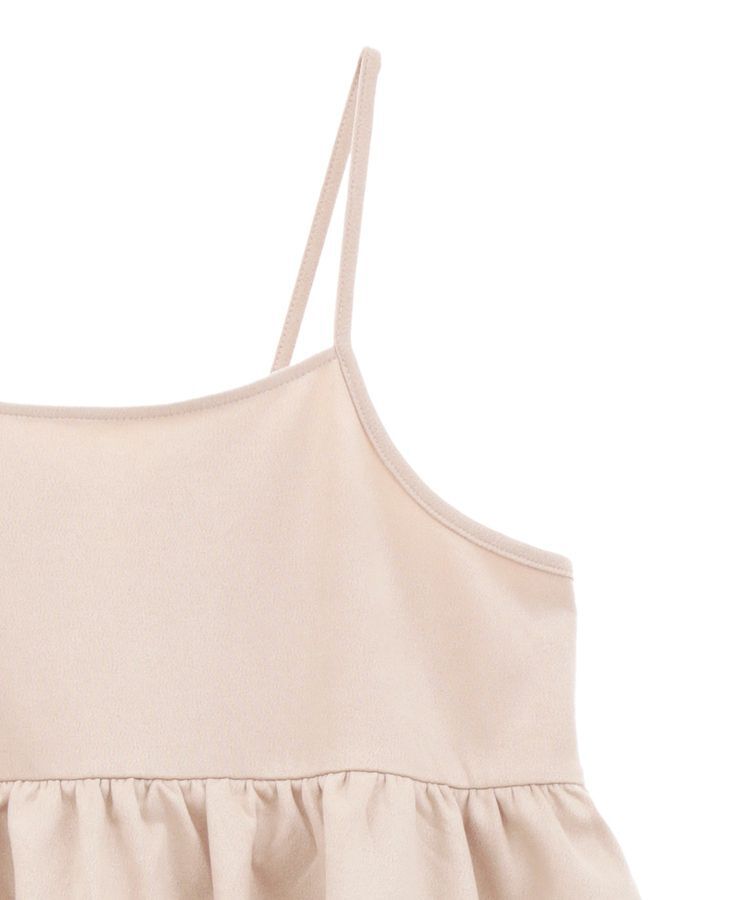 Green Parks「スウェードポンチペプラムキャミワンピース」|ワンピース|