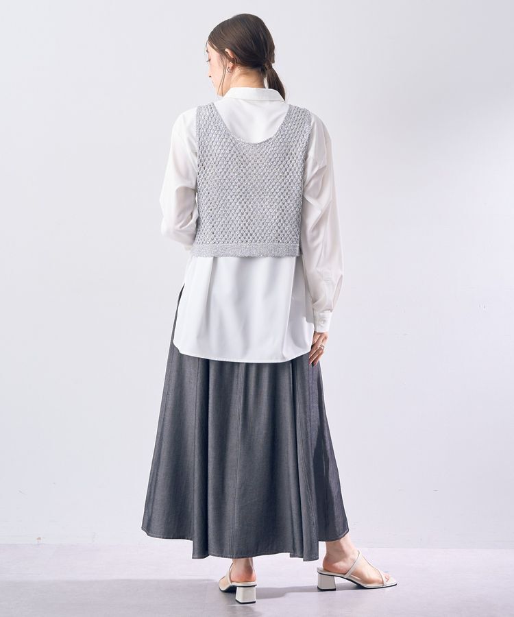 Editt by YECCA VECCA「【2点SET】メッシュベストSETシャツ」|シャツ・ブラウス|