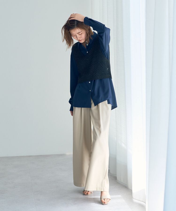 Editt by YECCA VECCA「【2点SET】メッシュベストSETシャツ」|シャツ・ブラウス|