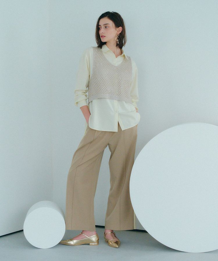 Editt by YECCA VECCA「【2点SET】メッシュベストSETシャツ」|シャツ・ブラウス|