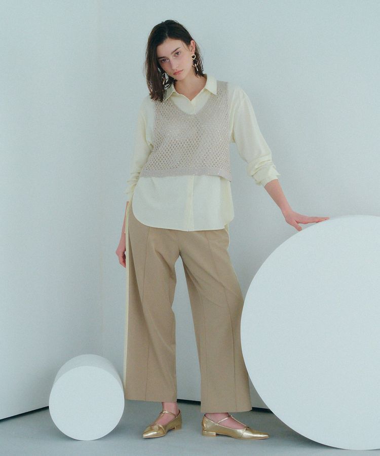 Editt by YECCA VECCA「【2点SET】メッシュベストSETシャツ」|シャツ・ブラウス|