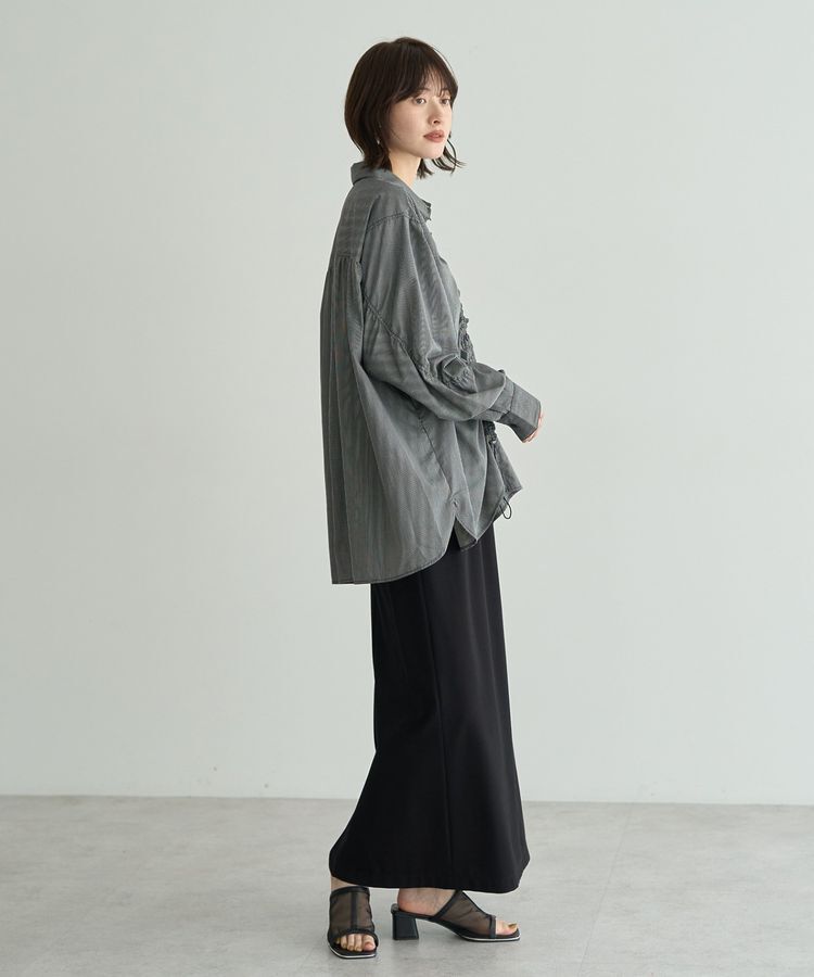 Editt by YECCA VECCA「ドロストデザインギャザーシャツ」|シャツ・ブラウス|