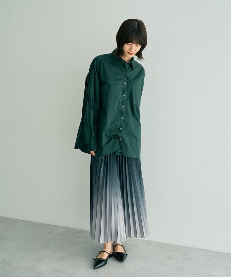 Editt by YECCA VECCA「ドロストデザインギャザーシャツ」|シャツ・ブラウス|