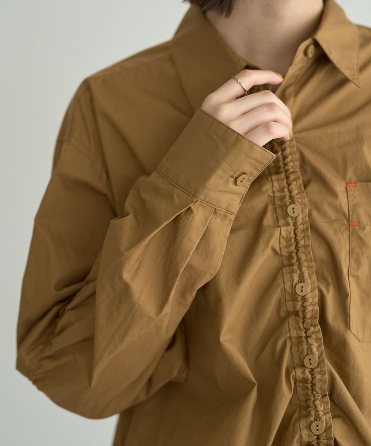 Editt by YECCA VECCA「ドロストデザインギャザーシャツ」|シャツ・ブラウス|