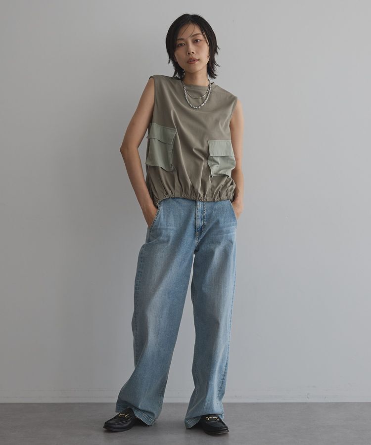 GARAGE OF GOOD CLOTHING「ポケット付ギャザープルオーバー」|Tシャツ・カットソー|