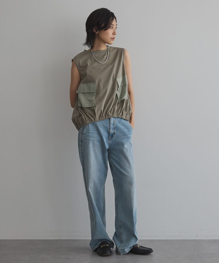 GARAGE OF GOOD CLOTHING「ポケット付ギャザープルオーバー」|Tシャツ・カットソー|