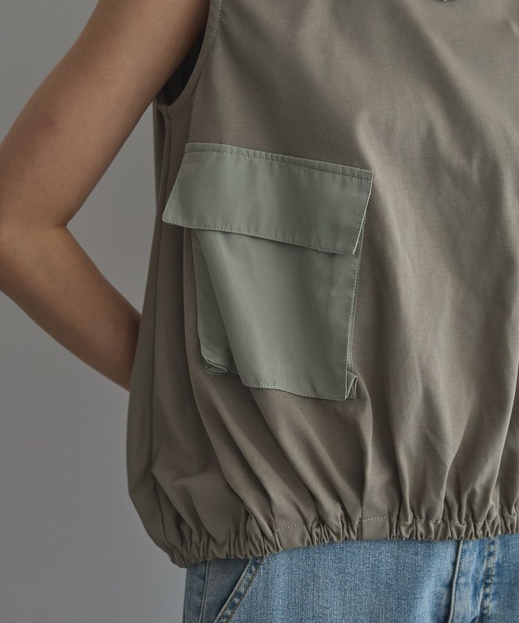 GARAGE OF GOOD CLOTHING「ポケット付ギャザープルオーバー」|Tシャツ・カットソー|