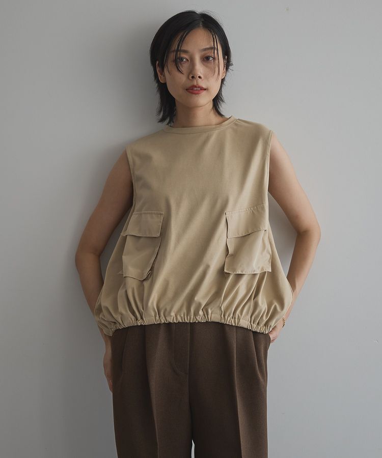 GARAGE OF GOOD CLOTHING「ポケット付ギャザープルオーバー」|Tシャツ・カットソー|