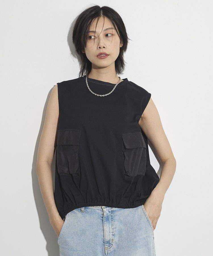 GARAGE OF GOOD CLOTHING「ポケット付ギャザープルオーバー」|Tシャツ・カットソー|