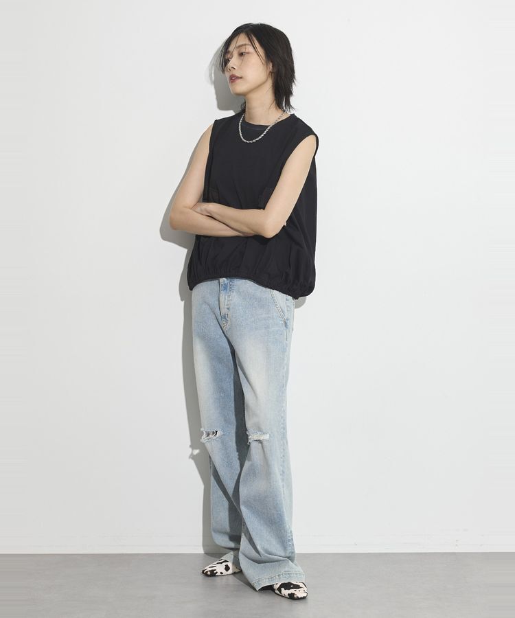 GARAGE OF GOOD CLOTHING「ポケット付ギャザープルオーバー」|Tシャツ・カットソー|