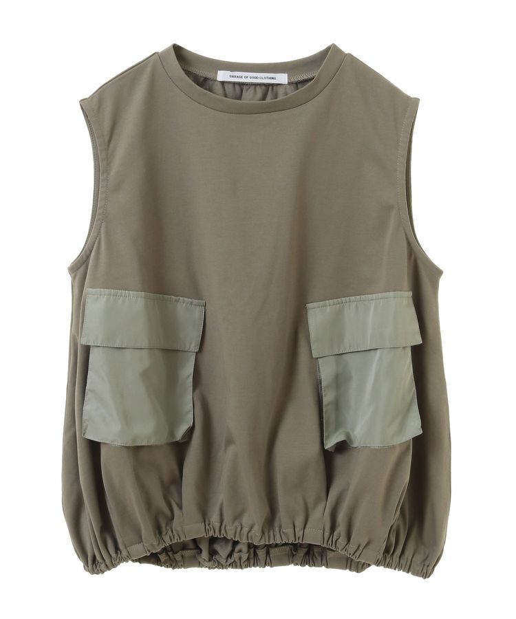 GARAGE OF GOOD CLOTHING「ポケット付ギャザープルオーバー」|Tシャツ・カットソー|