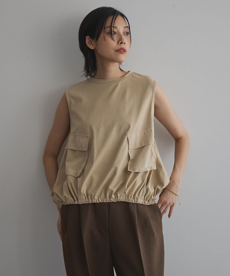 GARAGE OF GOOD CLOTHING「ポケット付ギャザープルオーバー」|Tシャツ・カットソー|