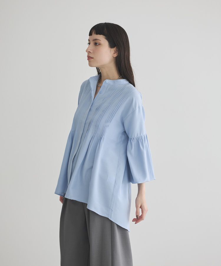 GARAGE OF GOOD CLOTHING「ピンタックボリューム袖フレアーブラウス」|シャツ・ブラウス|