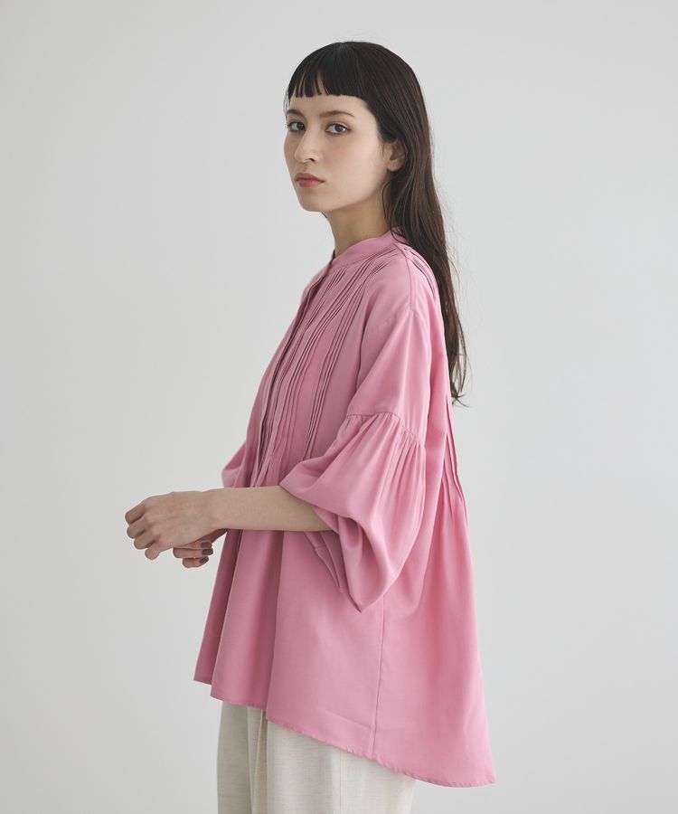 GARAGE OF GOOD CLOTHING「ピンタックボリューム袖フレアーブラウス」|シャツ・ブラウス|