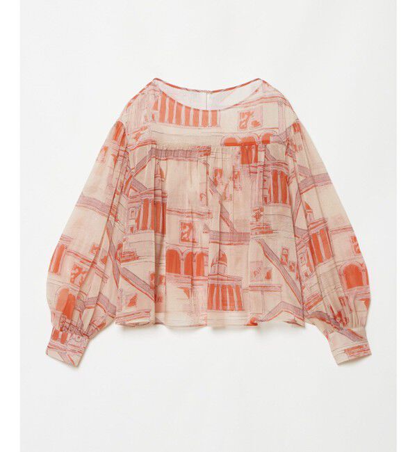 LOULOU WILLOUGHBY「【LOULOU WILLOUGHBY】カテドラルプリント ブラウス」|シャツ・ブラウス|