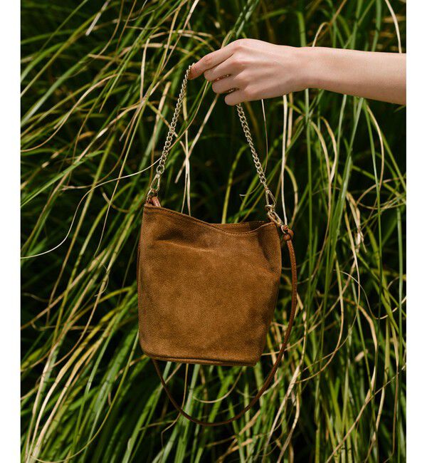 allureville「スエードチェーン２WAYショルダーバッグ」|ショルダー・メッセンジャー|ブラウン