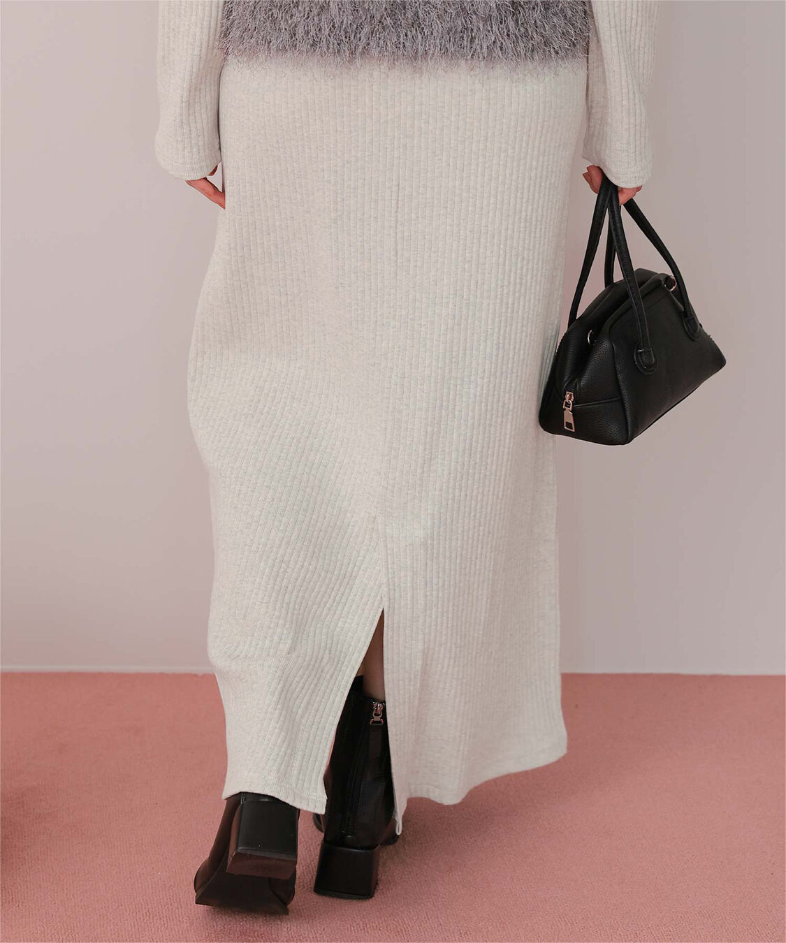 titivate「クルーネックリブワンピース」|ワンピース|