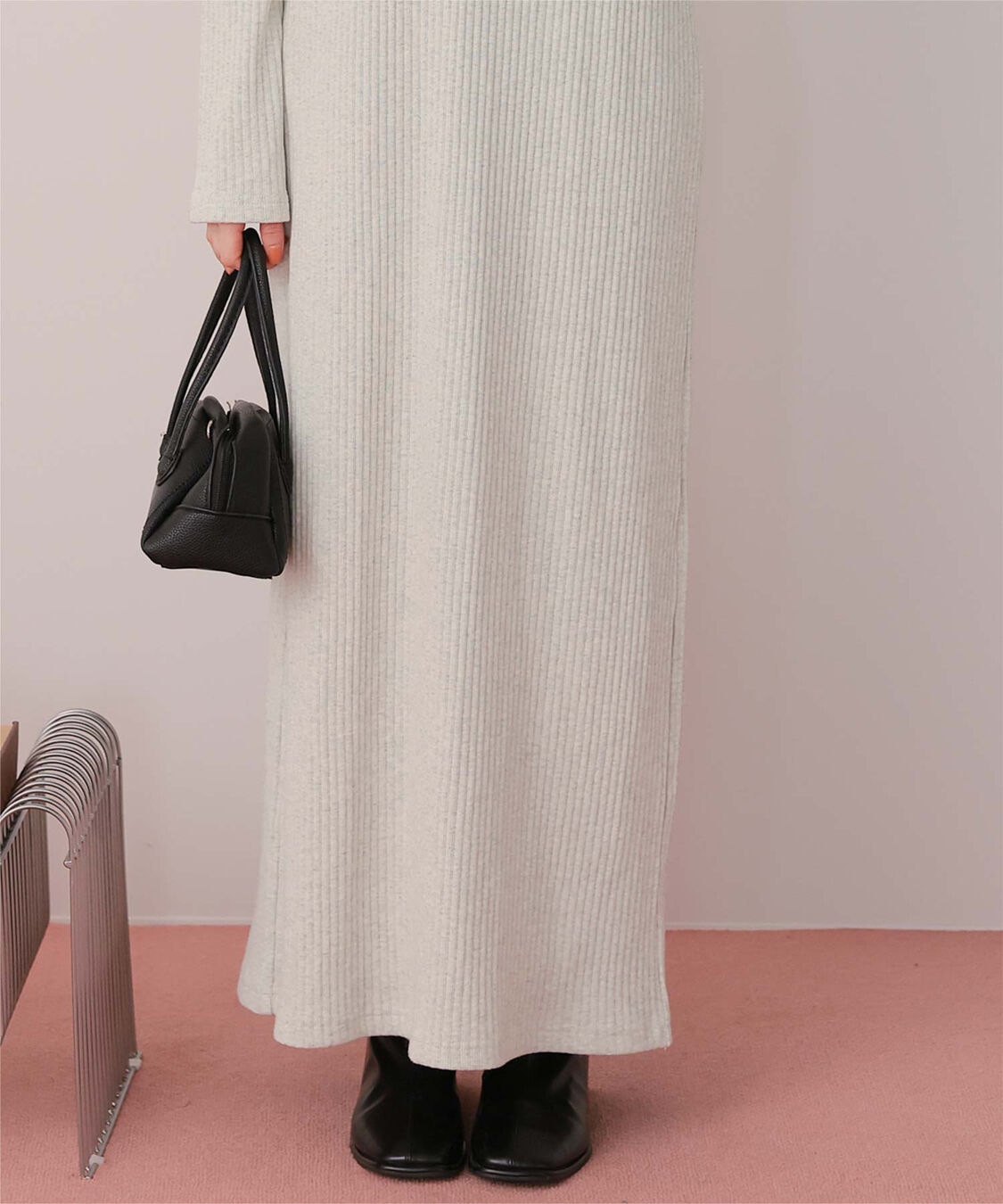 titivate「クルーネックリブワンピース」|ワンピース|