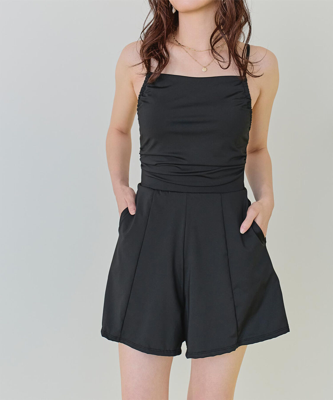 SEA DRESS「ｻｲﾄﾞｷﾞｬｻﾞｰｵｰﾙｲﾝﾜﾝ/ﾜﾝﾋﾟｰｽ水着」|コンビネゾン|