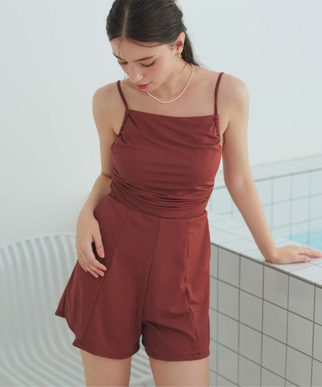 SEA DRESS「ｻｲﾄﾞｷﾞｬｻﾞｰｵｰﾙｲﾝﾜﾝ/ﾜﾝﾋﾟｰｽ水着」|コンビネゾン|