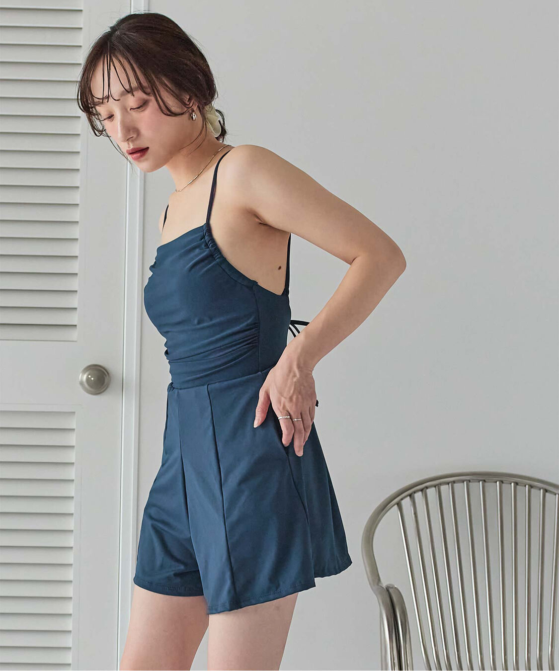 SEA DRESS「ｻｲﾄﾞｷﾞｬｻﾞｰｵｰﾙｲﾝﾜﾝ/ﾜﾝﾋﾟｰｽ水着」|コンビネゾン|